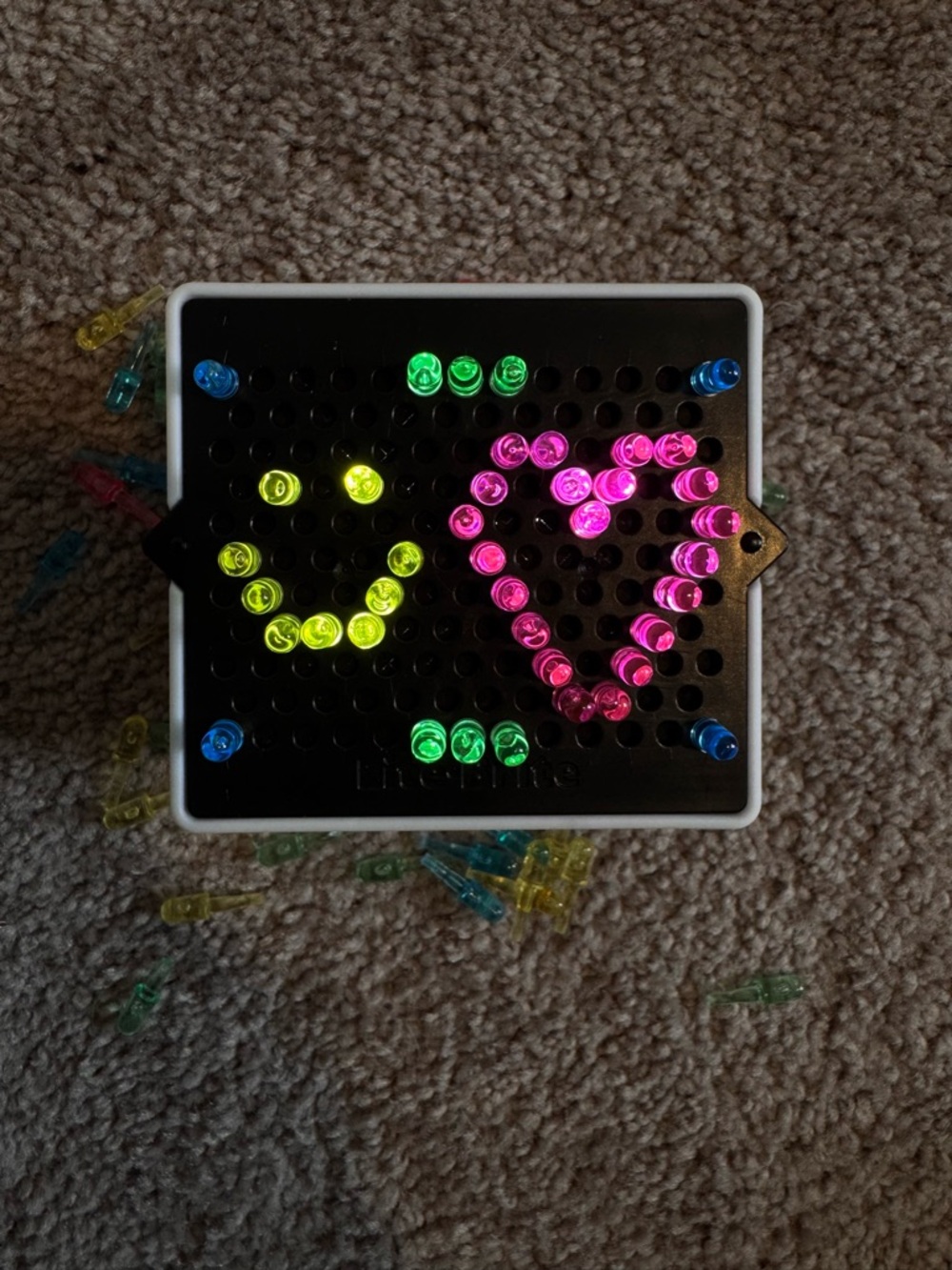 Mini Lite-Brite Classic Light Peg message board